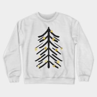 Black and gold Christmas tree Crewneck Sweatshirt